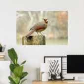 Rechthoekig Poster voor de roterende kardinaal (Thuiskantoor)