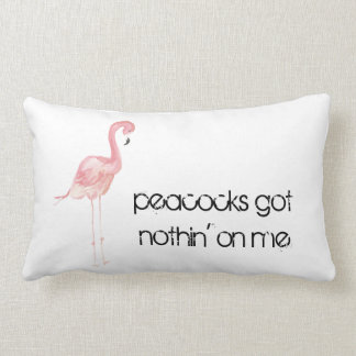 Rechthoekig roze, Waterverf Flamingo Pillow Kussen