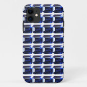 Rechthoekig saffier Case-Mate iPhone case (Achterkant)