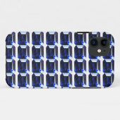 Rechthoekig saffier Case-Mate iPhone case (Achterkant (horizontaal))