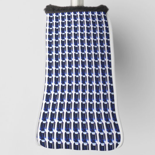 Rechthoekig saffier golfheadcover (Draai 90)