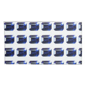 Rechthoekig saffier kussensloop (Achterkant-Rechts)