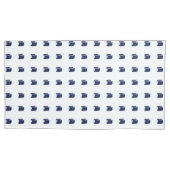 Rechthoekig saffier kussensloop (Voorkant-Links)