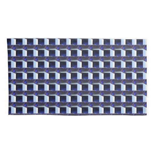 Rechthoekig saffier kussensloop (Achterkant-Rechts)