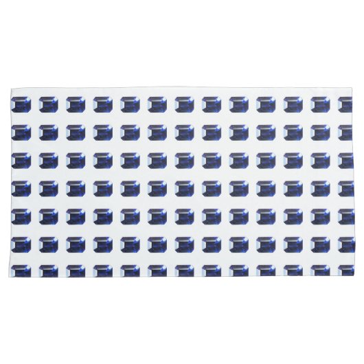 Rechthoekig saffier kussensloop (Voorkant-Rechts)