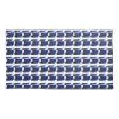 Rechthoekig saffier kussensloop (Achterkant-Links)