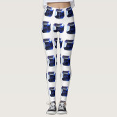 Rechthoekig saffier leggings (Voorkant)