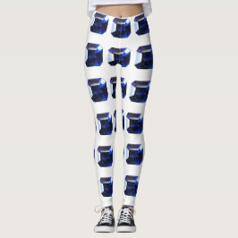 Rechthoekig saffier leggings