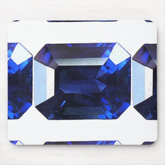 Rechthoekig saffier muismat (Voorkant)