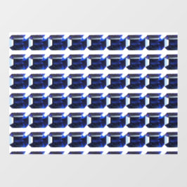 Rechthoekig saffier raamsticker