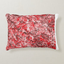 Rechthoekig textielontwerp met  rood, wit,