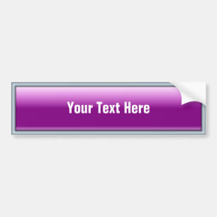 Rechthoekig Web 2.0 Button Roze Bumpersticker