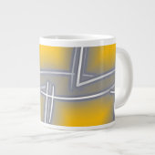 Rechthoekige Abstracte kunst Grote Koffiekop (Voorkant rechts)