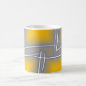 Rechthoekige Abstracte kunst Koffiemok (Center)