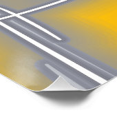 Rechthoekige Abstracte kunst Perfect Poster (Hoek)