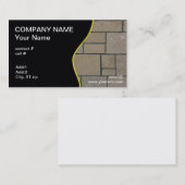 rechthoekige blokroute visitekaartje (Voorkant / Achterkant)