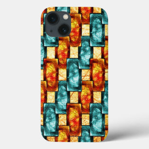 rechthoekige borden, gekleurd en gekleurd, cyaan s Case-Mate iPhone case