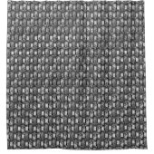 Rechthoekige borden, gekleurd, grijs douchegordijn (Voorkant)