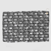 Rechthoekige borden, gekleurd, grijs golfhanddoek (Horizontaal)