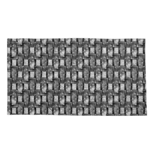 Rechthoekige borden, gekleurd, grijs kussensloop (Achterkant-Links)