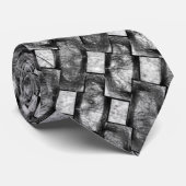 Rechthoekige borden, gekleurd, grijs stropdas (Opgerold)