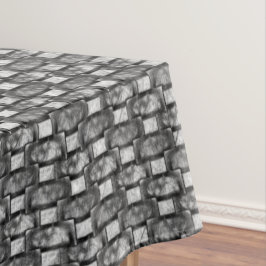 Rechthoekige borden, gekleurd, grijs tafelkleed