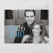 rechthoekige datum aankondigingskaart (Voorkant)