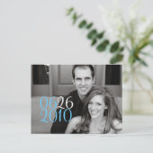 rechthoekige datum aankondigingskaart (Staand voorkant)