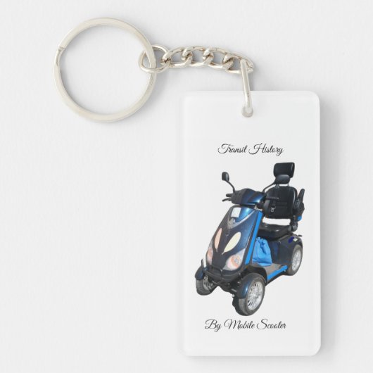 Rechthoekige eenzijdige acrylen sleutelhanger (Voorkant)