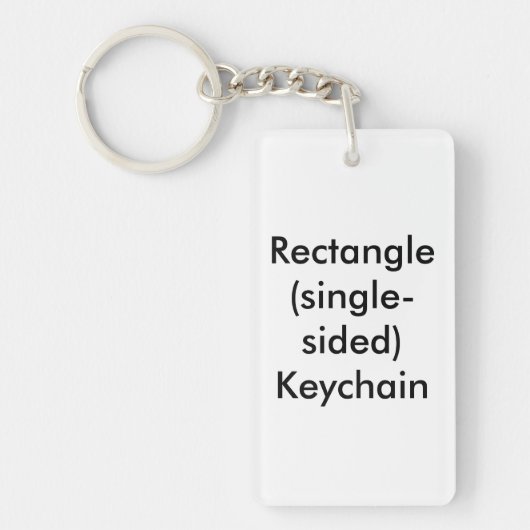 Rechthoekige (eenzijdige) sleutelhanger (Voorkant)
