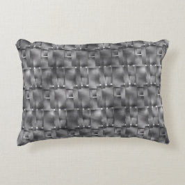 Rechthoekige formaten van grijze kleur en donkere  accent kussen