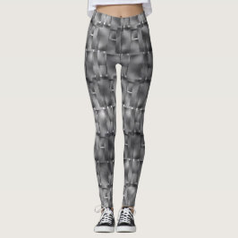 Rechthoekige formaten van grijze kleur en donkere  leggings