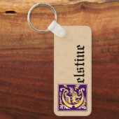 Rechthoekige Mythische creaties Decoratief Kapitaa Sleutelhanger (Voorkant)