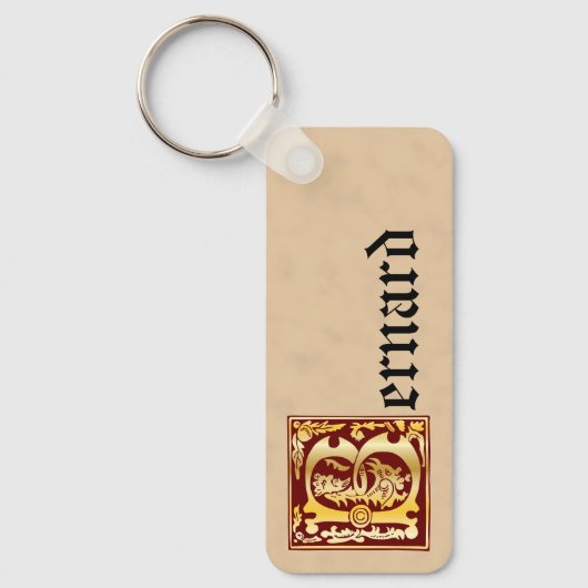 Rechthoekige Mythische creaties Decoratief Kapitaa Sleutelhanger (Voorkant)