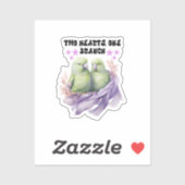 Rechthoekige papegaai Sticker (Vel)