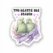 Rechthoekige papegaai Sticker (Voorkant)