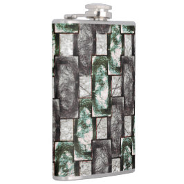 Rechthoekige pleisters, gekleurd, grijs groen heupfles