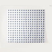 Rechthoekige saffier blauw wandkleed (Voorkant (horizontaal))