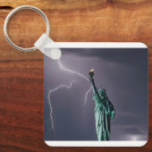 Rechthoekige sleutelhanger Vrijheidsbeeld ontwerp (Voorkant)