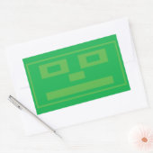 Rechthoekige sticker (Envelop)