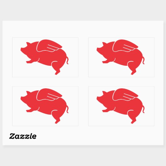 🐷 RECHTHOEKIGE STICKER (Vel)