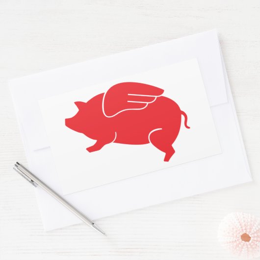 🐷 RECHTHOEKIGE STICKER (Envelop)