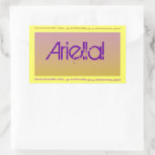 Rechthoekige sticker (Tas)