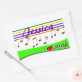 Rechthoekige sticker (Envelop)