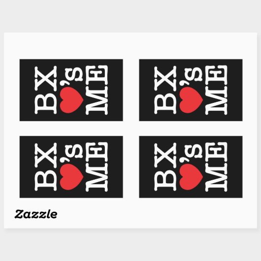 ❤ RECHTHOEKIGE STICKER (Vel)