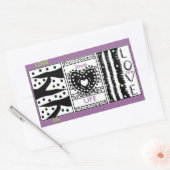 Rechthoekige sticker (Envelop)