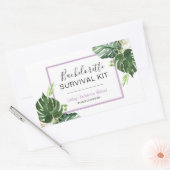Rechthoekige sticker Bachelorette Survival Kit (Envelop)