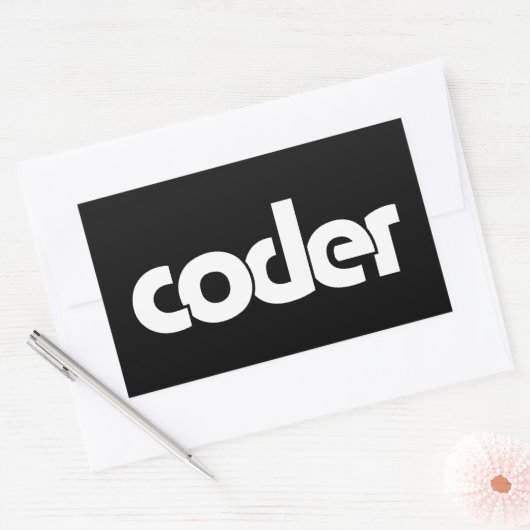 Rechthoekige Sticker coder (Envelop)