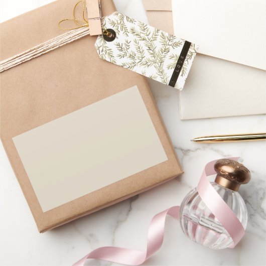 Rechthoekige sticker in botwit (Geschenken)