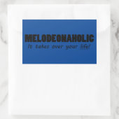 Rechthoekige Sticker meldeonazol (Tas)